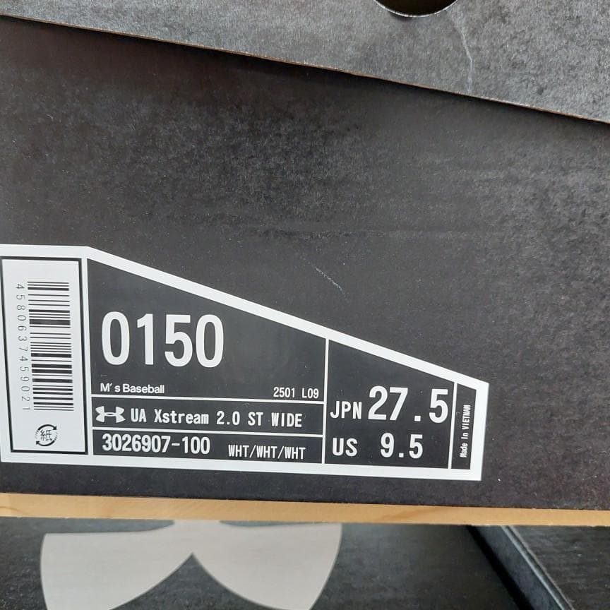 アンダーアーマー 野球スパイク 3026907-100 27.5cm