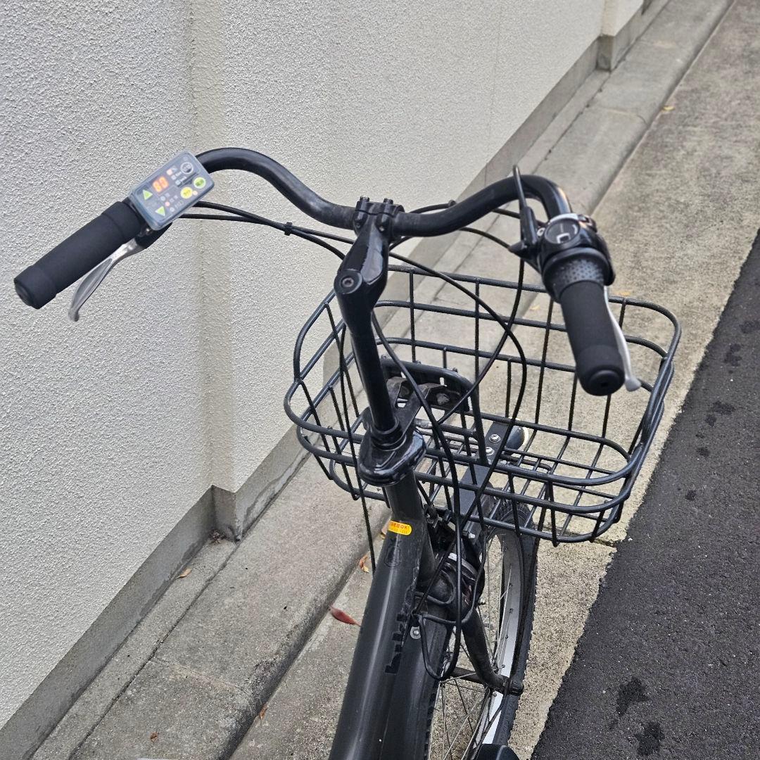 ブリジストン♪電動アシスト自転車♪ビッケ♪小径♪おしゃれブラック♪３段変速