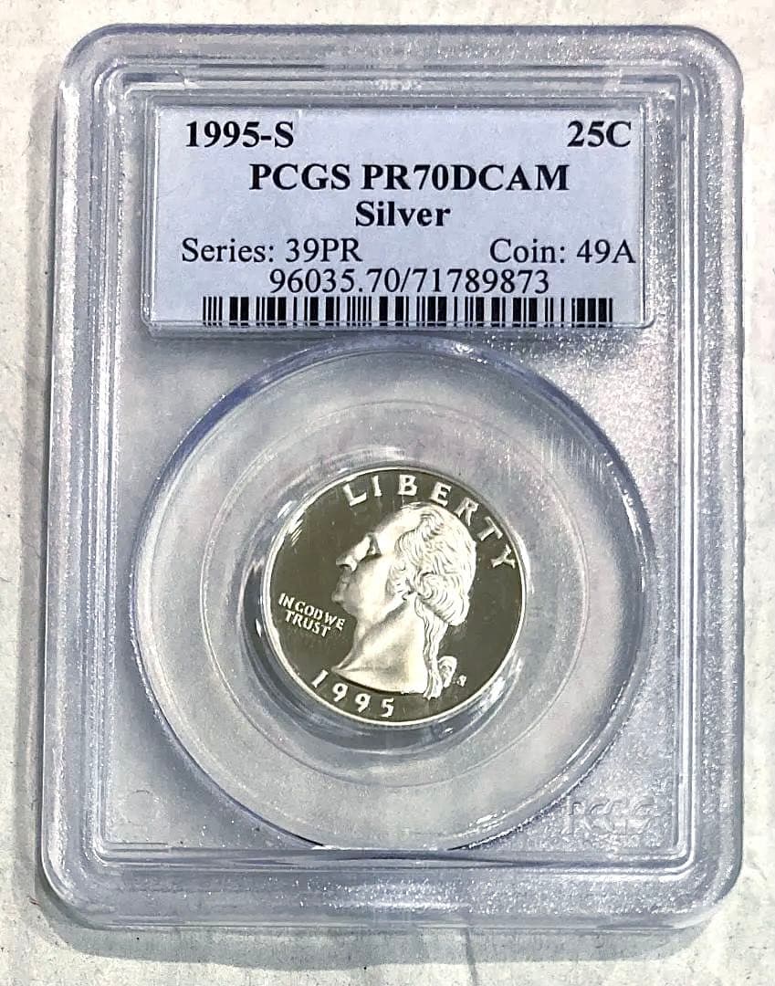 ★★★★TKs COIN★★★★1995年25セント銀貨★PR70DCAM