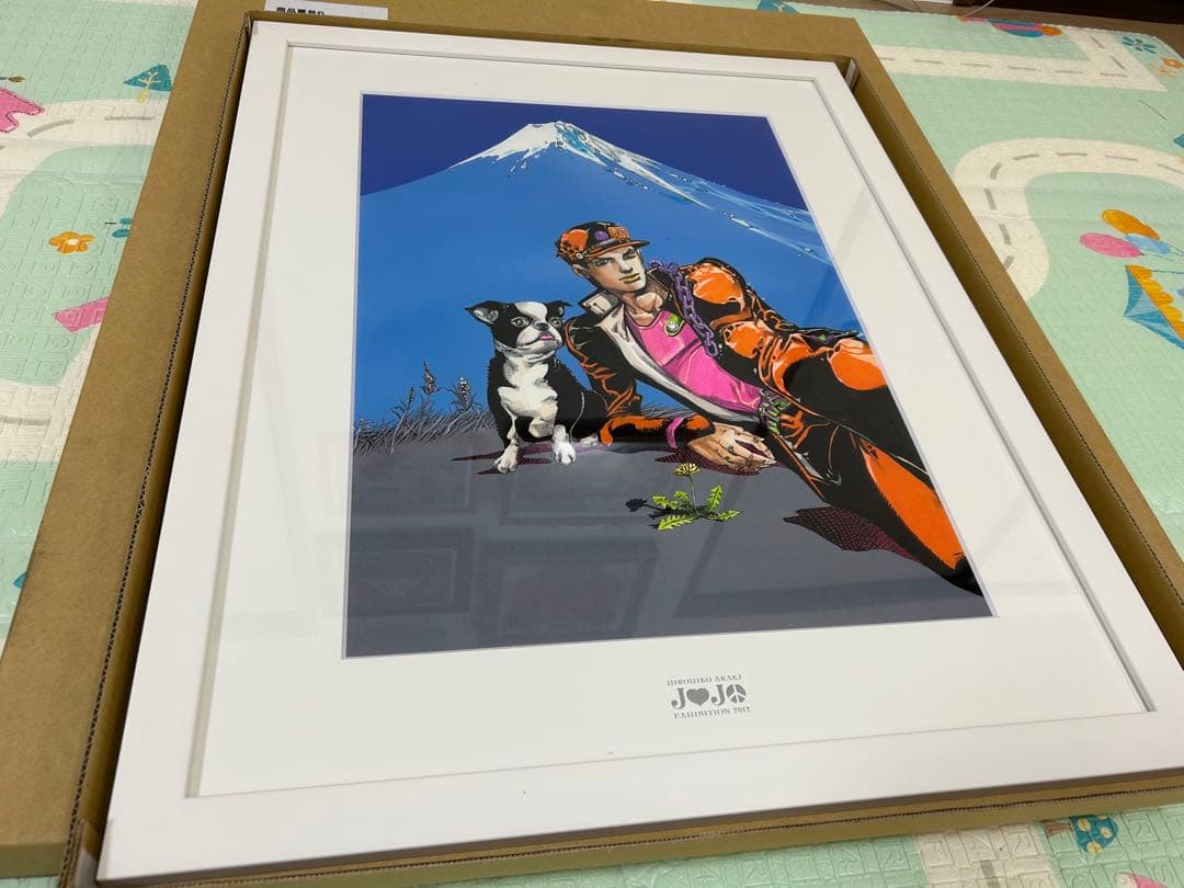 ジョジョの奇妙な冒険 複製原画 承太郎とイギー