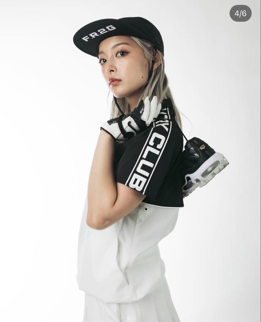 #FR2GOLF ロゴ刺繍入り チンストラップ付き ナイロンキャップ