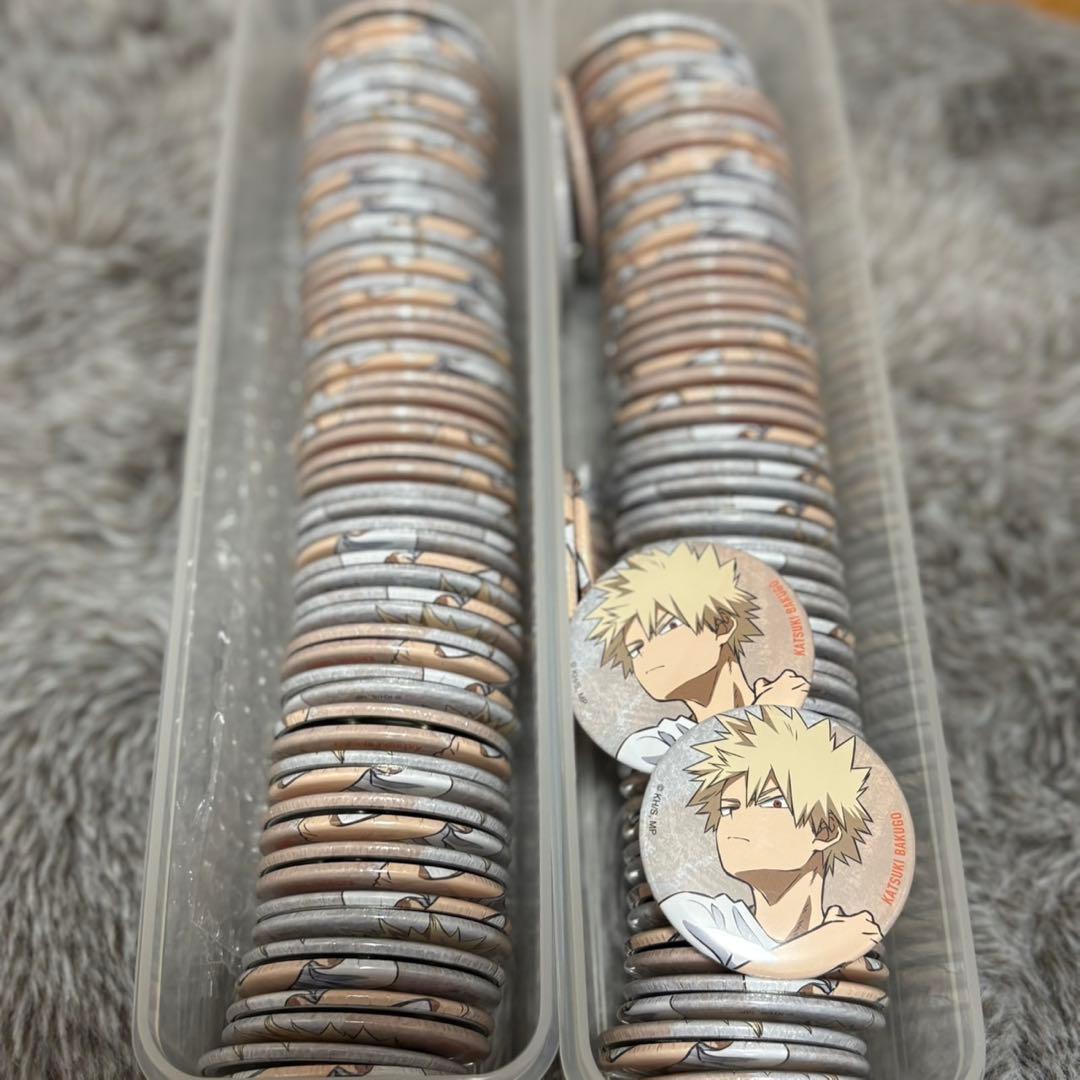 僕のヒーローアカデミア ヒロアカ ベースヤード 缶バッジ 爆豪勝己 120個