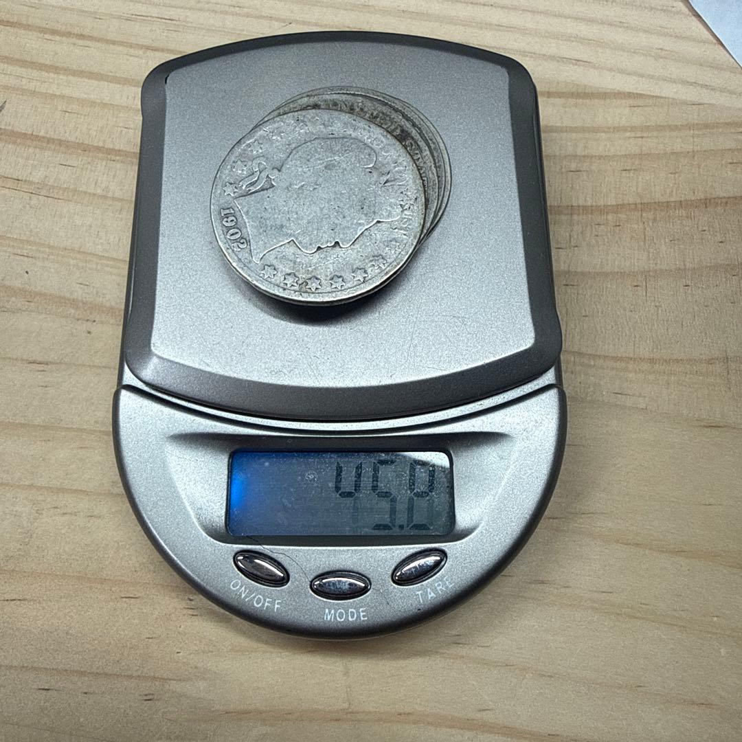 1902年 アメリカ バーバー ハーフダラー 4枚セット