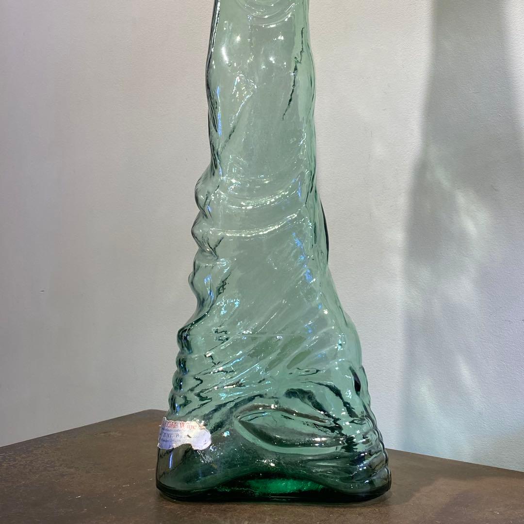 イタリア ビンテージワインボトル 緑ガラス