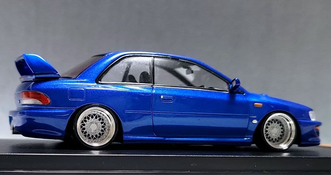 1/43　スバル　インプレッサ改　22B-STi　BBS-RS　アルミ製　深リム