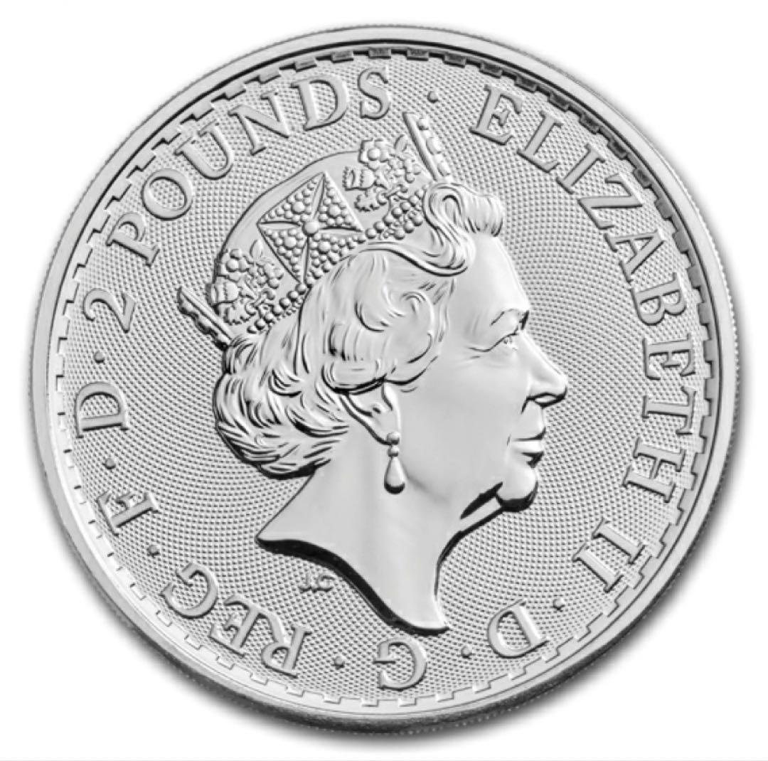 2018 新品イギリス ブリタニア銀貨1オンス (39mmクリアケース付き)