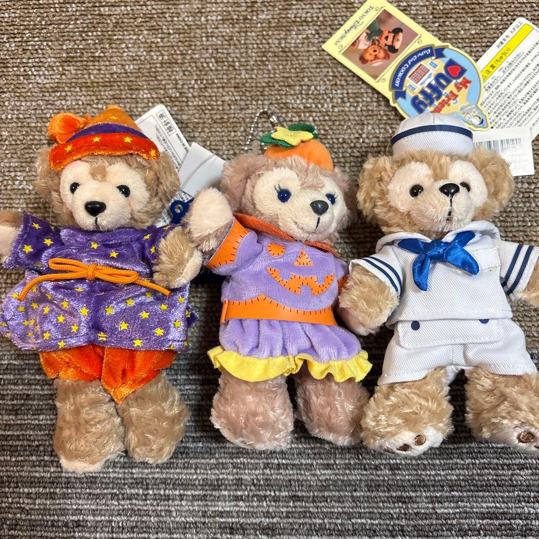 ダッフィー　ぬいぐるみバッジ　6体