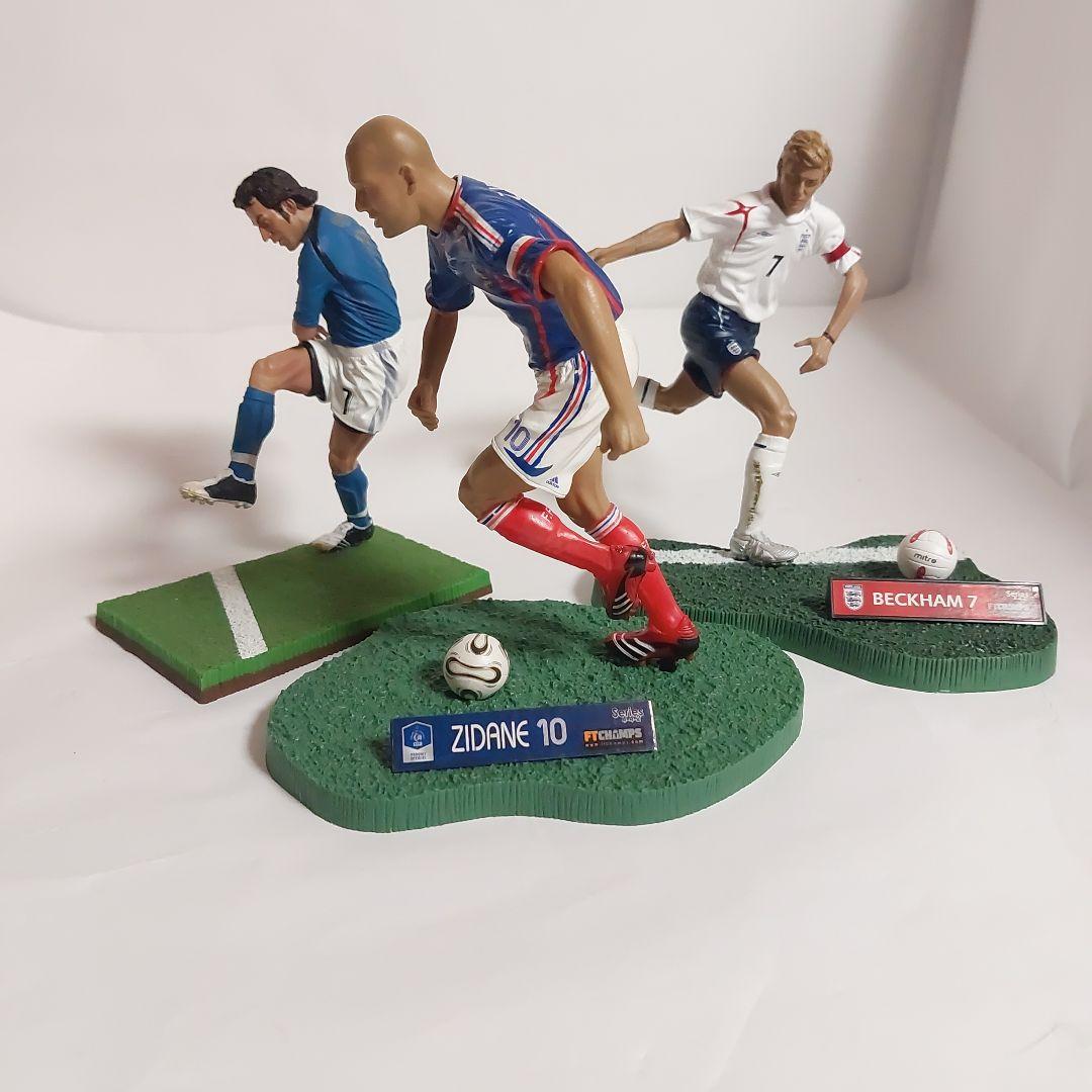 サッカーフィギュア ジダン ベッカム　デル・ピエロセット