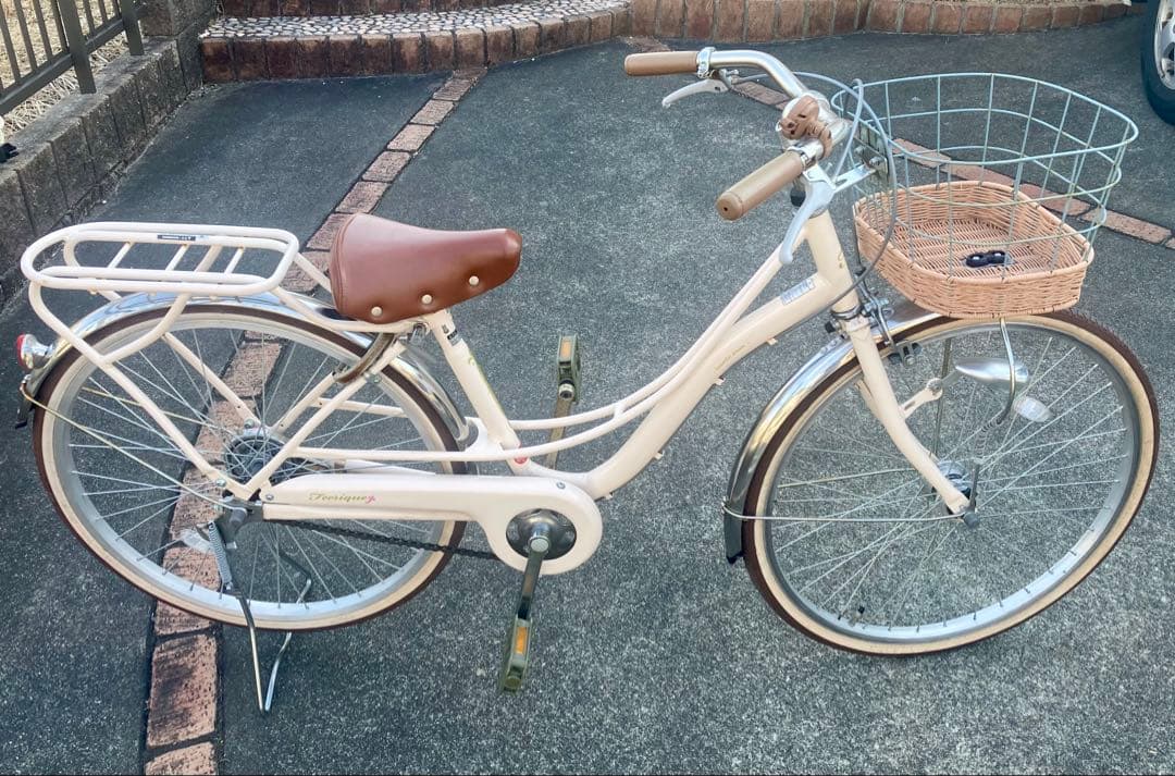 す*ち様 24インチ　シティサイクル ベージュ