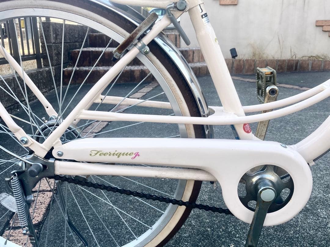 す*ち様 24インチ　シティサイクル ベージュ