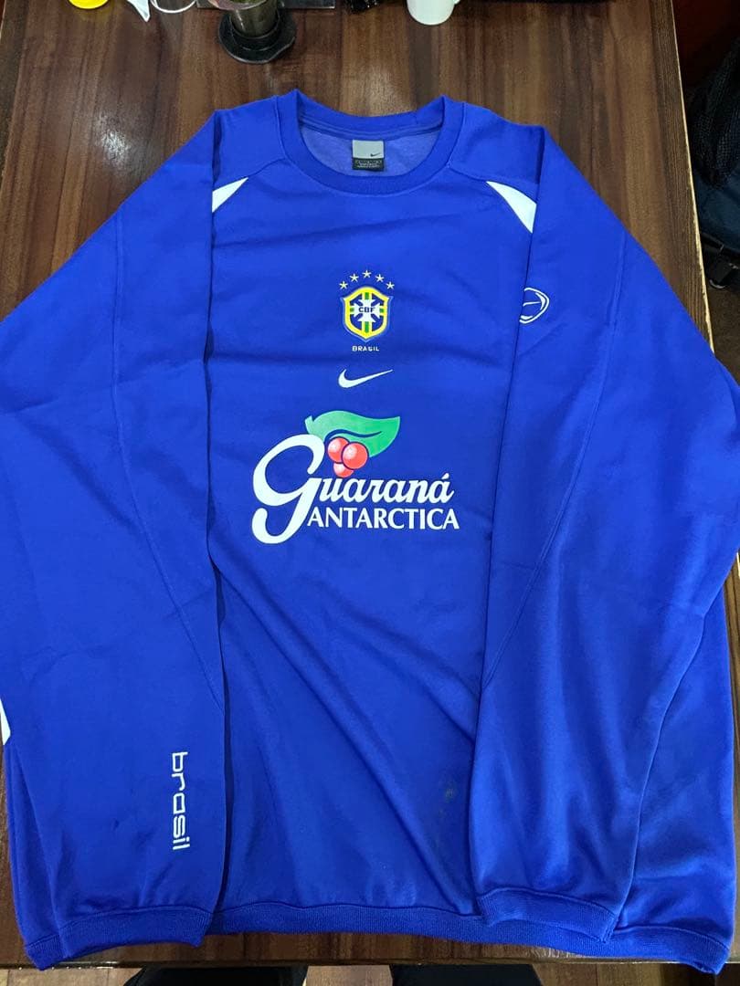 超貴重‼️ブラジル代表•選手実使用品•トレーニングウエア・ブルー