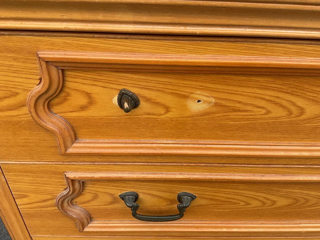 昭和レトロ 宮島型 135幅 洋服箪笥 大型収納 タンス