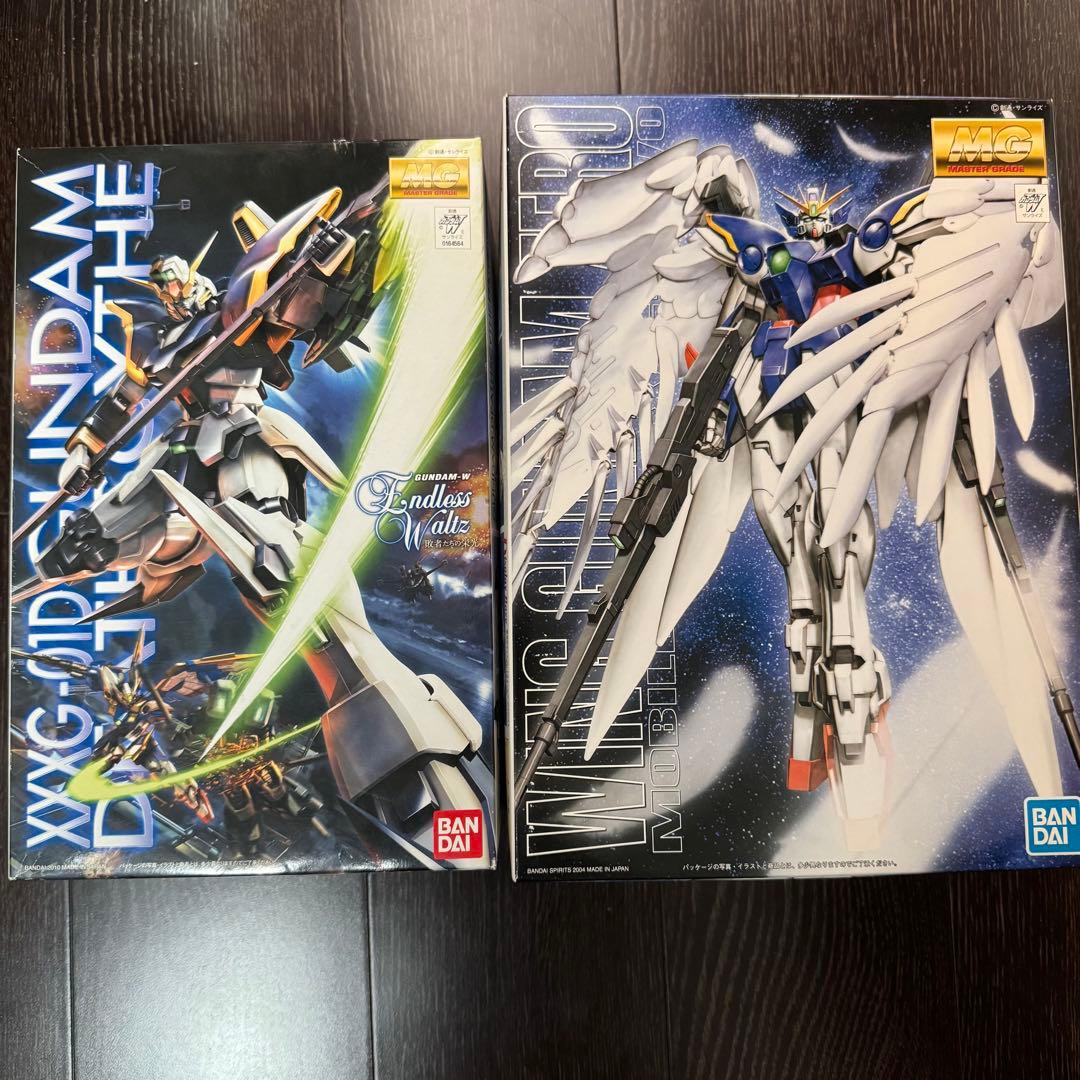 ＭＧ 1/100 ガンプラ ウイングガンダムゼロ&デスサイズ 2点セット