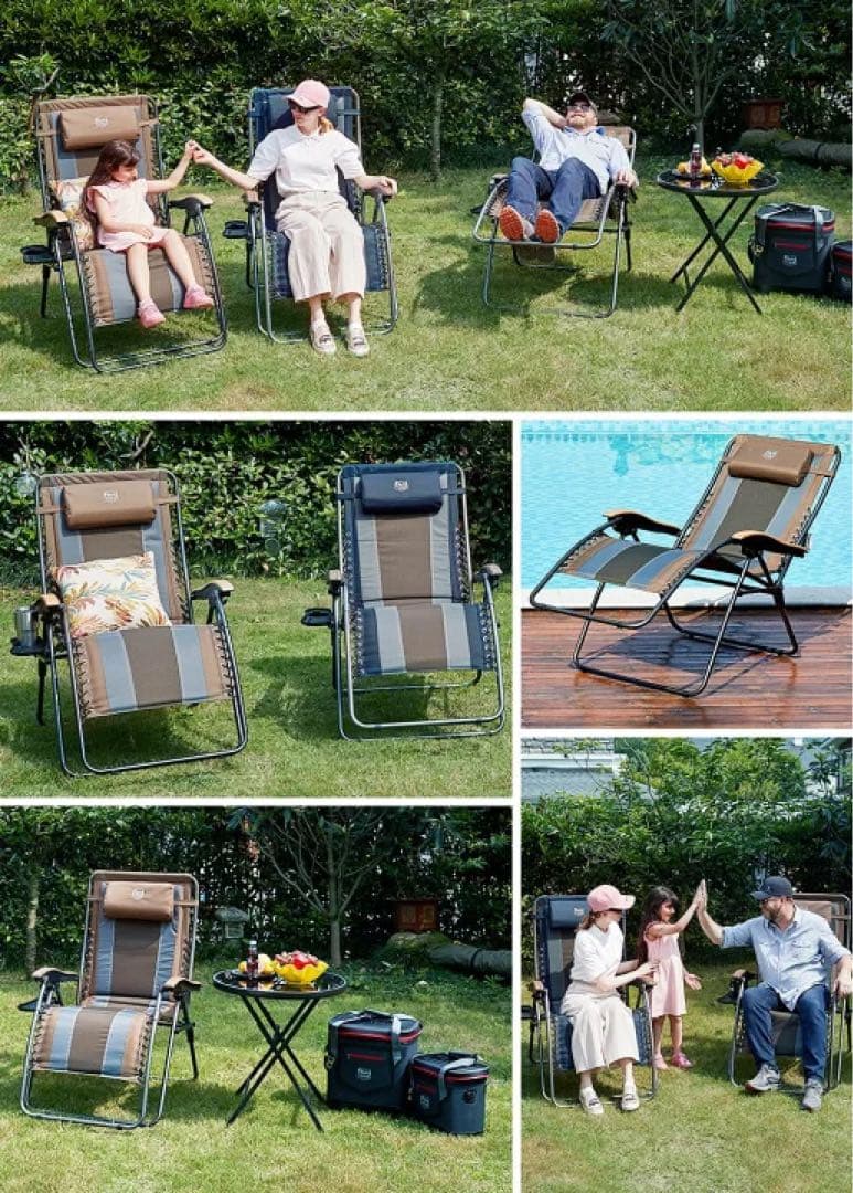 TIMBER RIDGE リクライニングチェア 折りたたみ