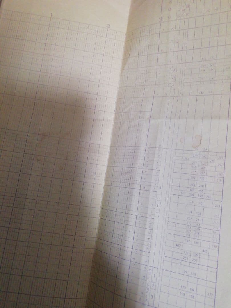 列車運行図表　平成４年４月改正(秩父鉄道)ジャンク品