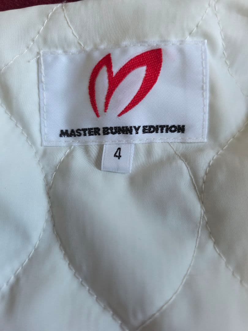 美品マスターバニーフード付き中綿ブルゾン4