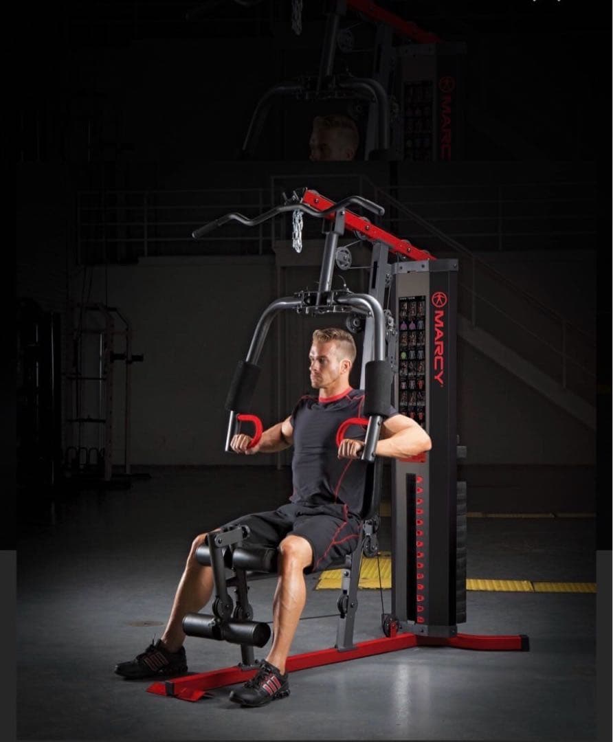 MARCY トレーニングマシン 黒/赤