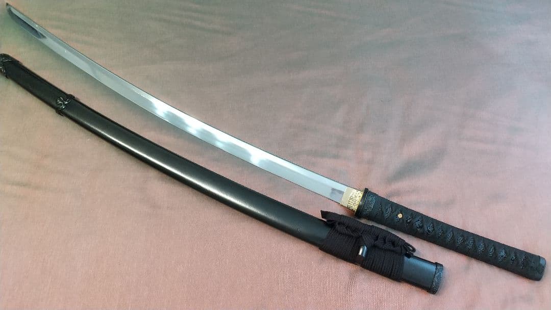 互の目刃紋【鐺・責金】模造刀 大刀 陣太刀 模擬刀 拵え katana 鍔