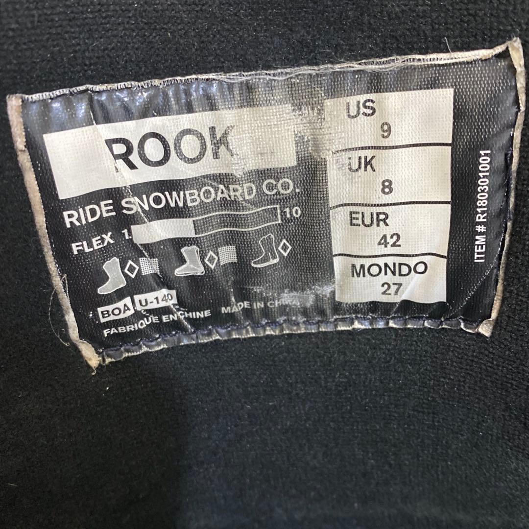 【即日発送_送料無料】RIDE スノボブーツ　ROOK BOA 27.0cm