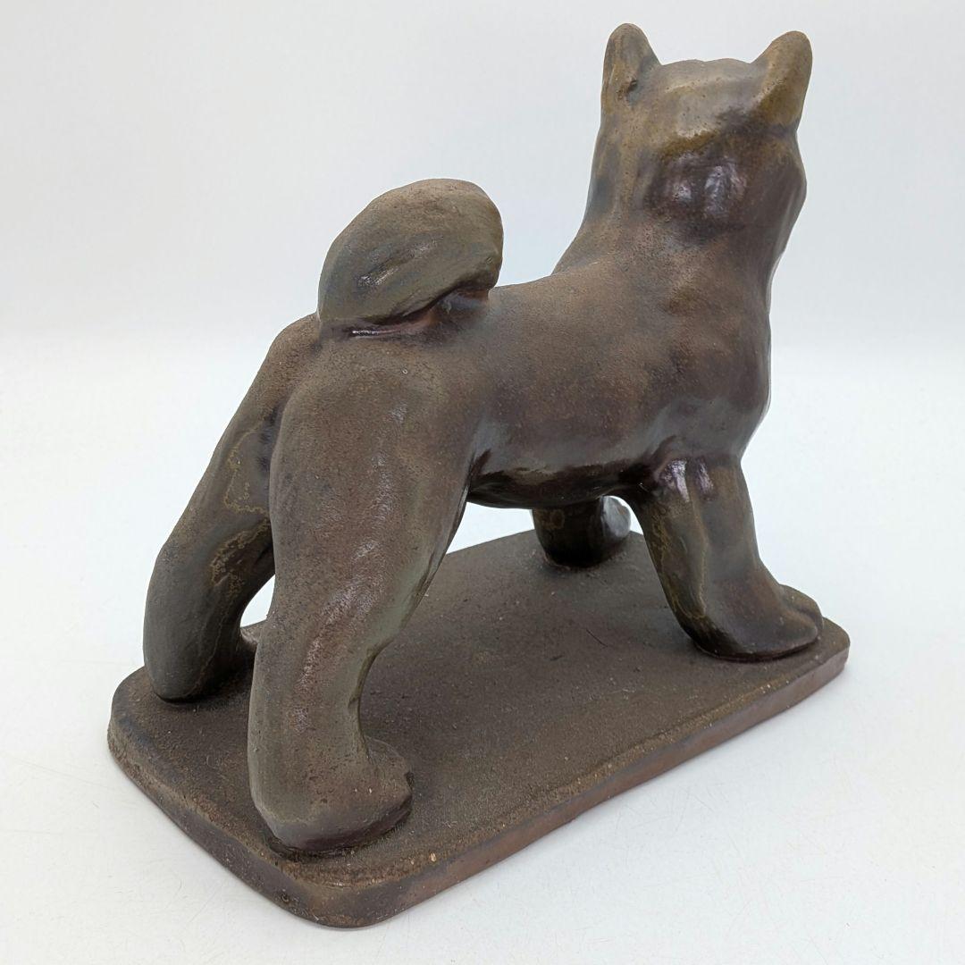 武用君彦 備前焼 干支置物「甲戌」 共箱共布栞 戌年 犬 イヌ 縁起物 dog