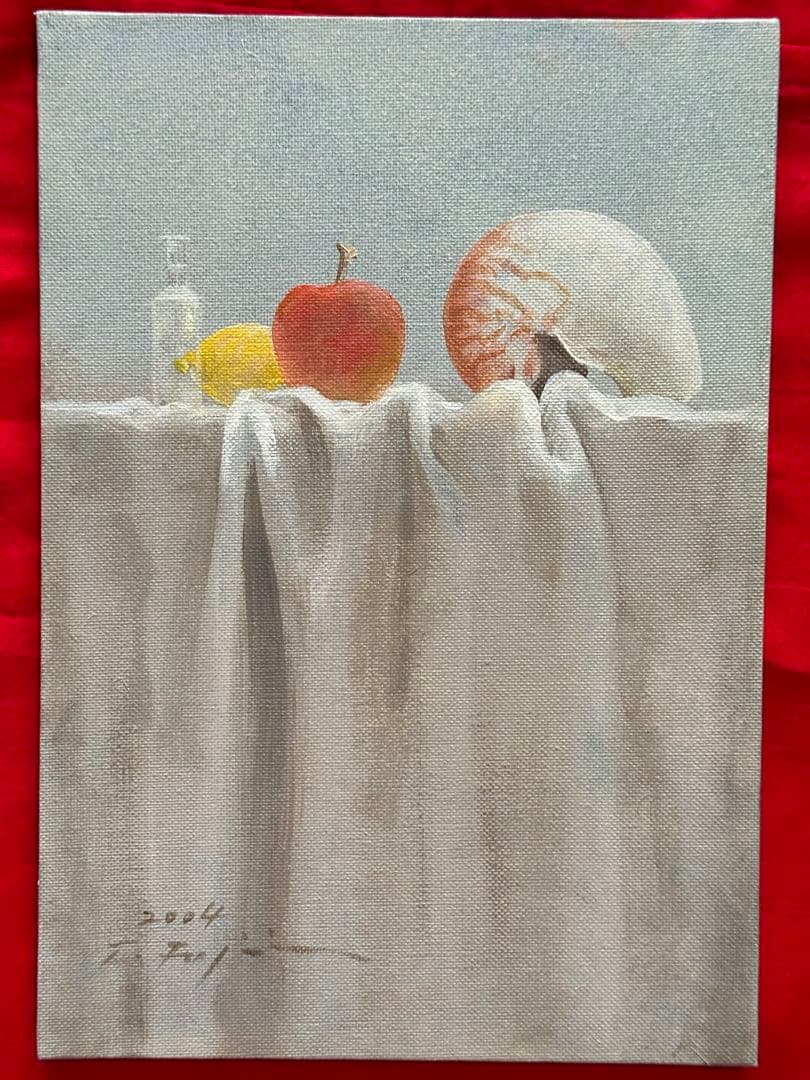 超限定7月16日20時迄‼️珠玉のサムホール　藤井武「ときの記憶」油彩'04作署名