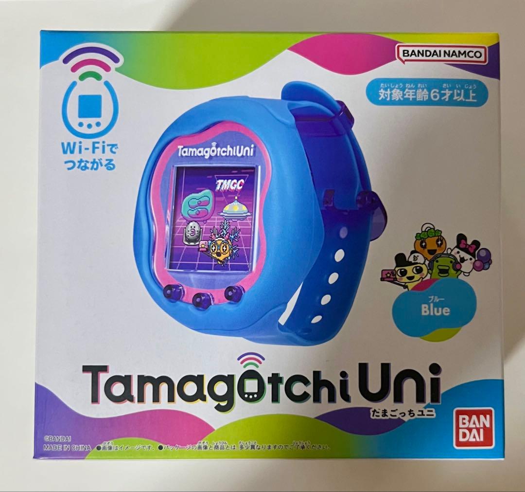 美品　バンダイ　たまごっち　ユニ　ブルー　　Tamagotchi Uni