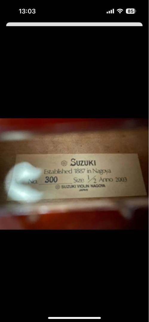 8Q専用　スズキ 1/2バイオリン GEWA製のケース付き