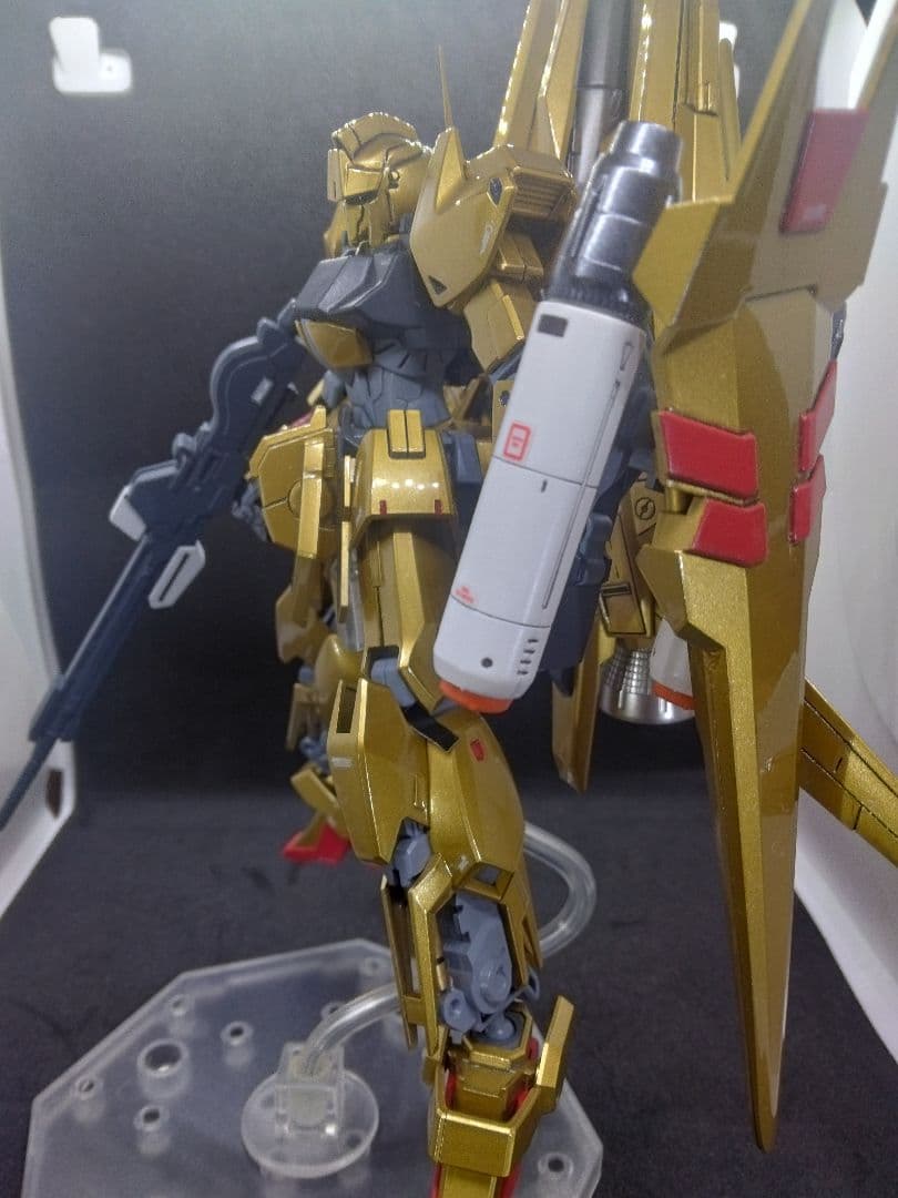 HG 百万式　メガシキ　塗装済み完成品　改造　台座　説明書付き