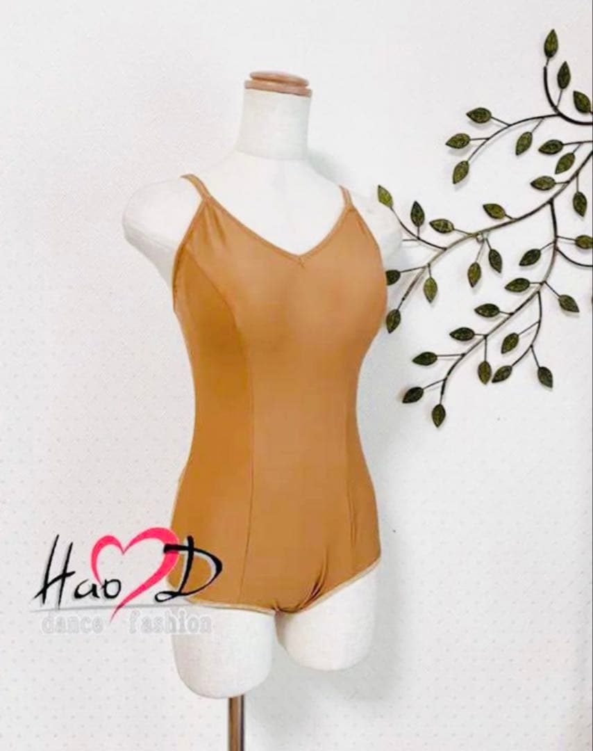 新品★ラテンタン★M★レオタード★胸パット付きインナー★バレエ
