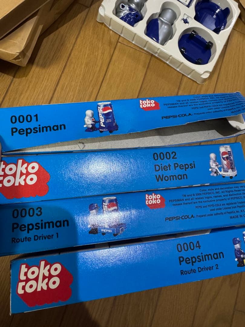 ペプシ プレミアムディスペンサー トコトコ缶4種 セット売り