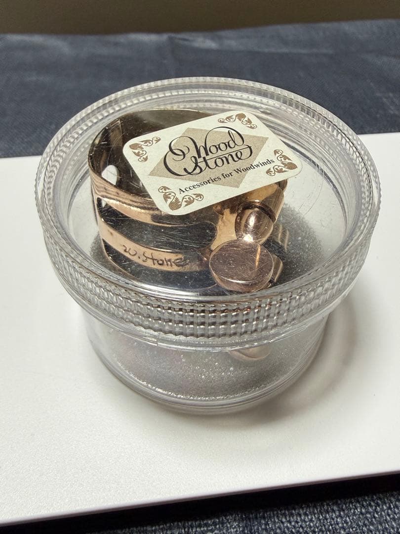 Wood Stone クラリネットリガチャー ピンクゴールド