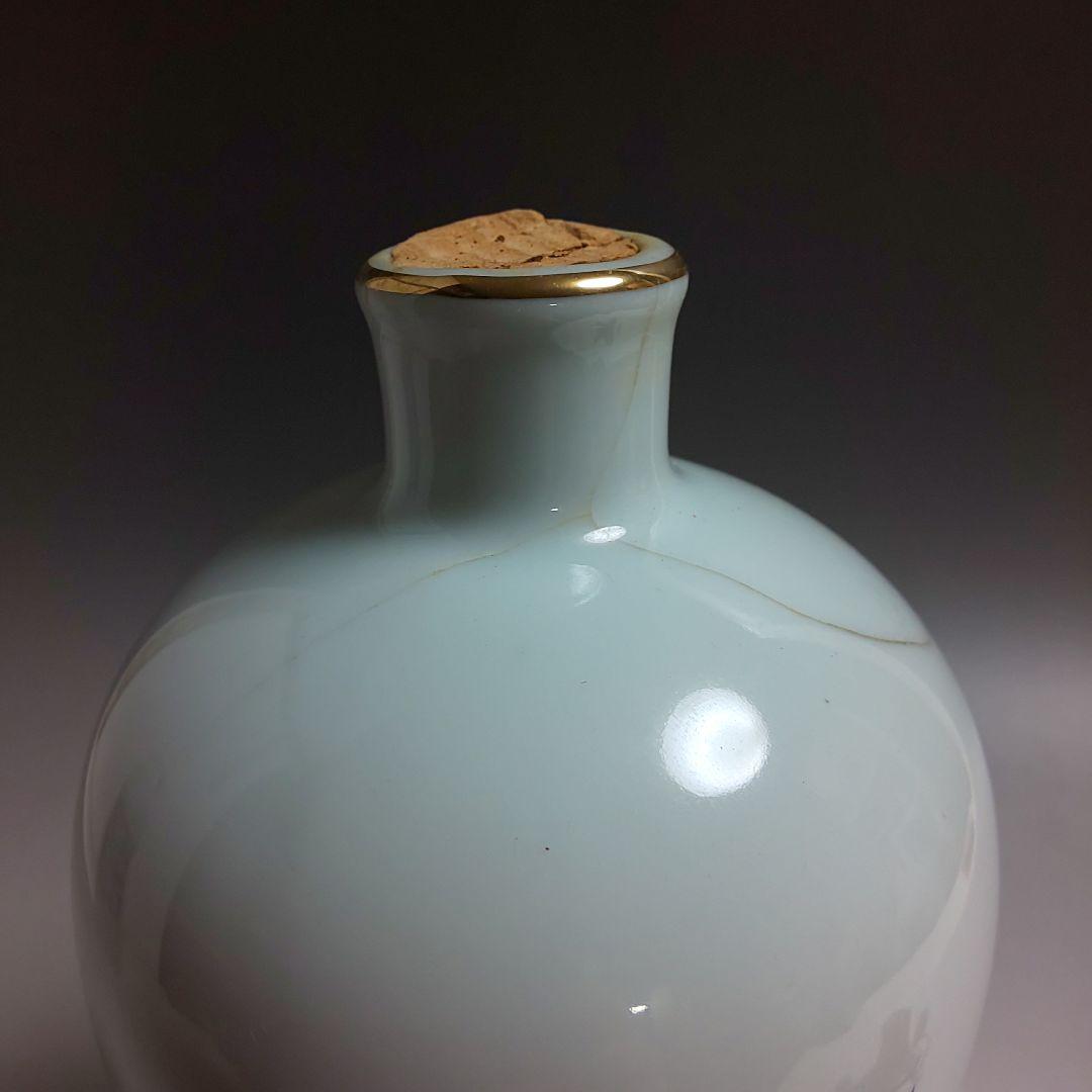 ★ 古い酒壺 古酒 日本酒 清酒 １級 染付 陶器骨董 一輪挿し 花器 昭和