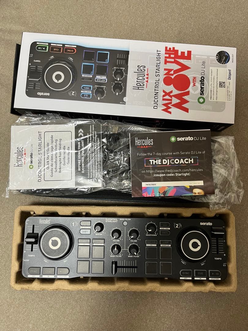 新品Hercules DJCONTROL STARLIGHT 持ち運びケース付き