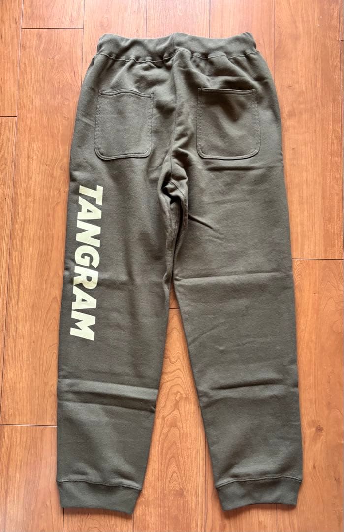 【値下げ】TANGRAM メンズスウェットパンツ オリーブ・カーキ