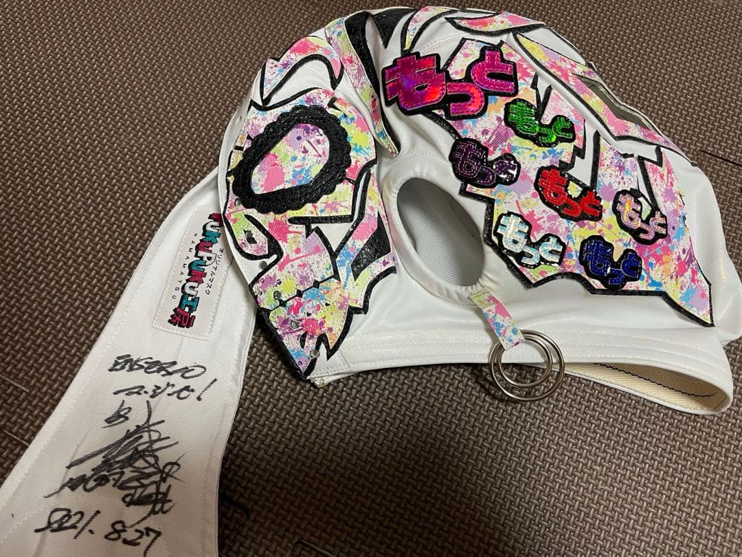 【おまけ付】新日本プロレス LIJ BUSHI 選手 着用マスク 高橋ヒロム