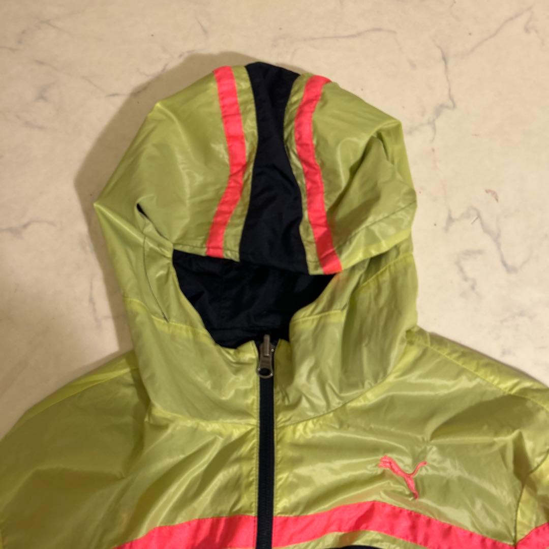 【新品】PUMA リバーシブルマウンテンパーカー M 腕ストライプ／ボーダー