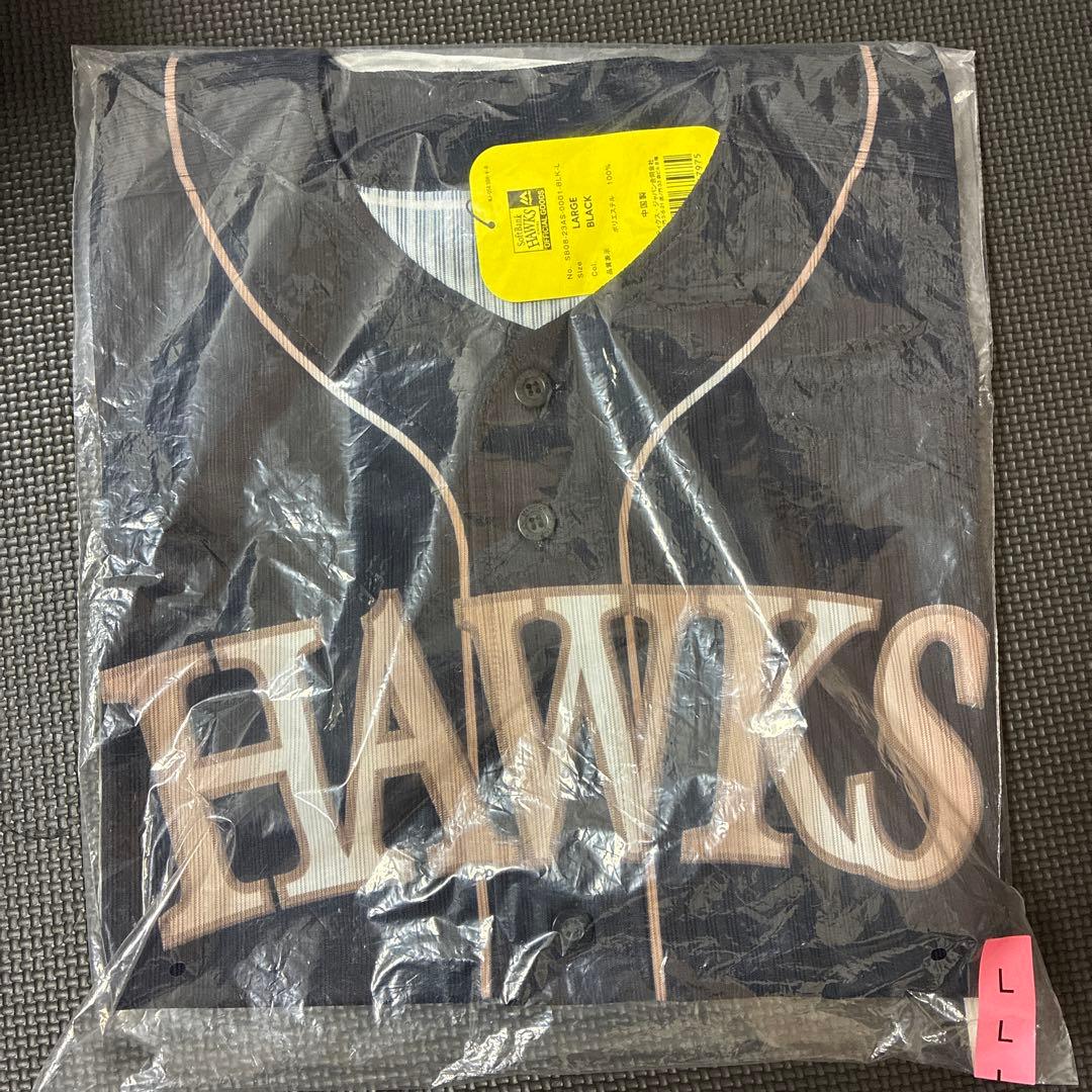 ソフトバンクホークス ダブルアニバーサリー レプリカユニフォーム 無地 Lサイズ