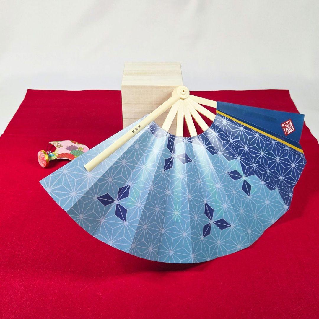 京遊堂 本格投扇興 一式セット 強化扇子青色