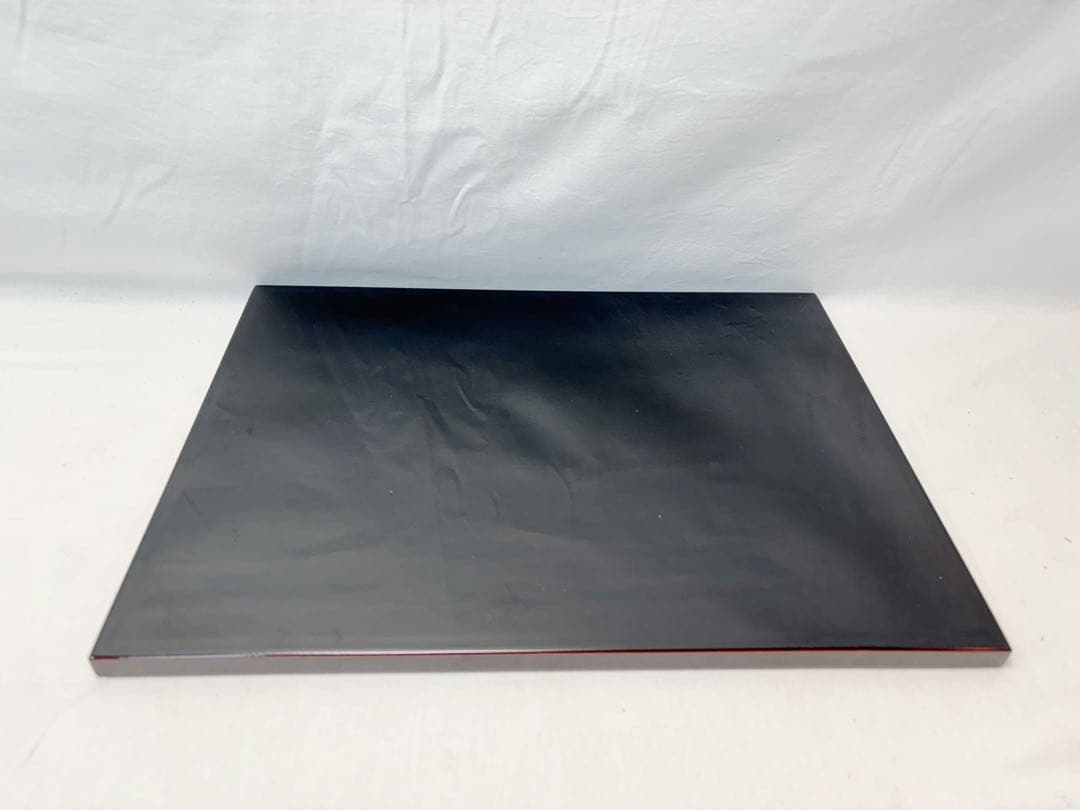 懐石道具 木製溜塗 金彩蒔絵 長方膳 5客組 会席膳 懐石盆 銘々盆 元箱