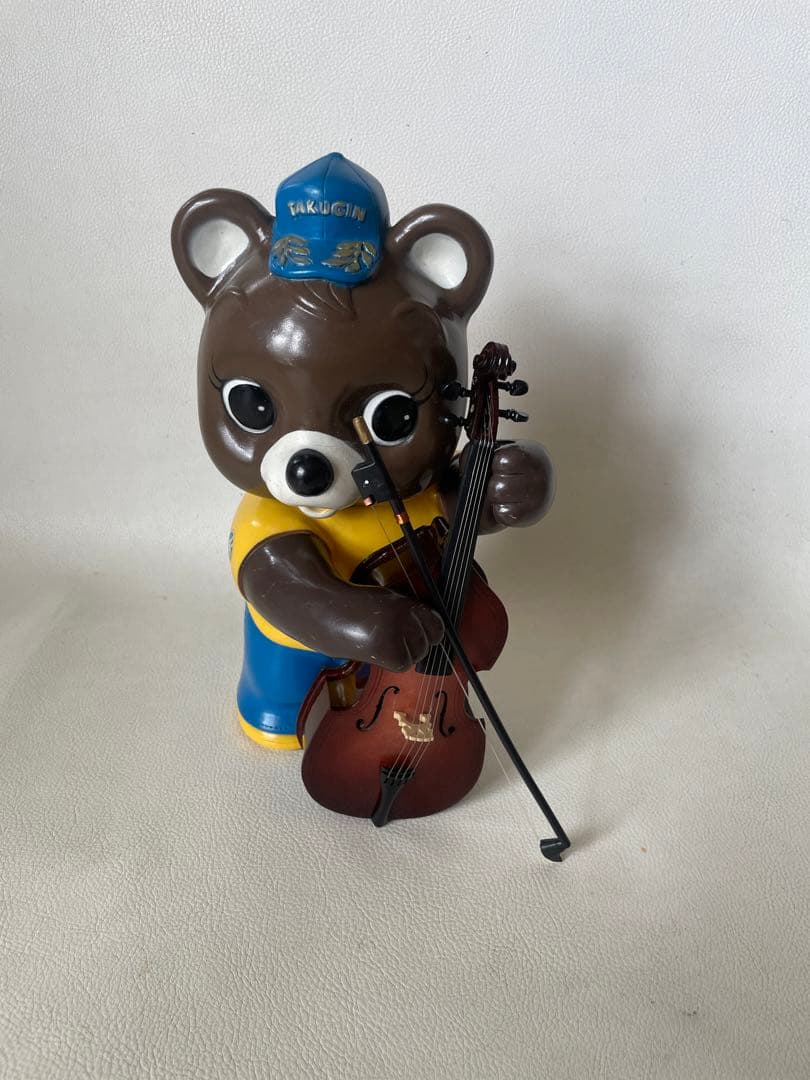 たくぎん たくちゃん 拓ちゃん ソフビ貯金箱 カウンター用 店頭用 コントラバス
