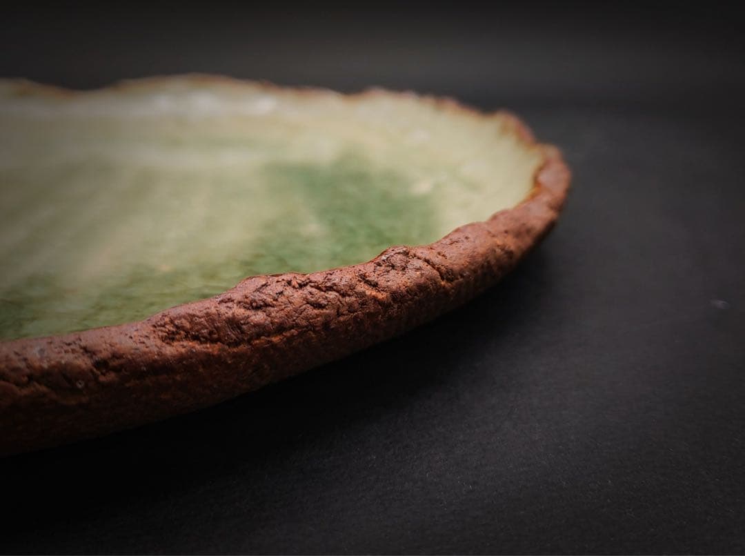 骨董品 古美術 氷裂紋釉 青磁茶托盤 茶盤 茶道具