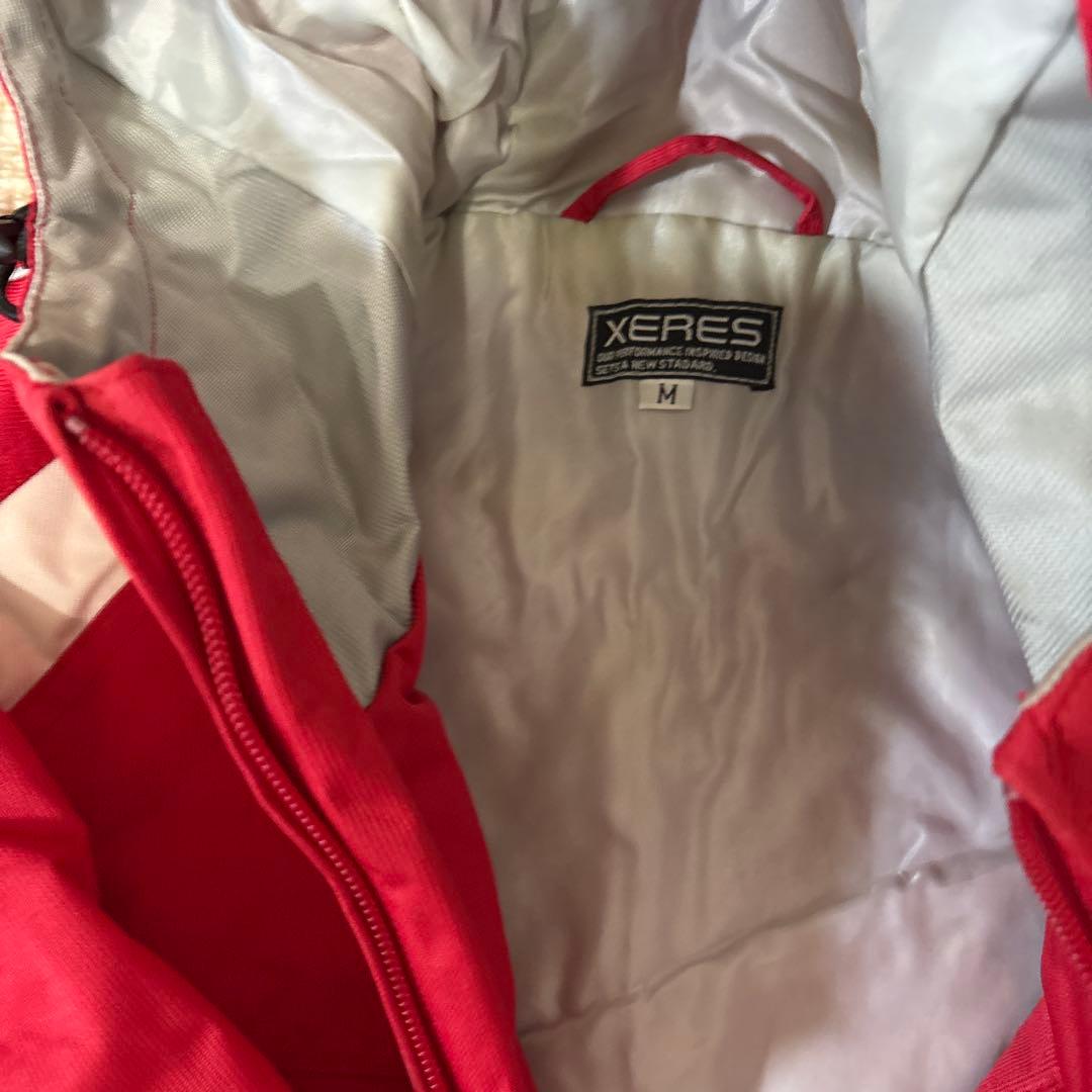 女性用スキーウェア 上下セット 赤/グレー　XERES