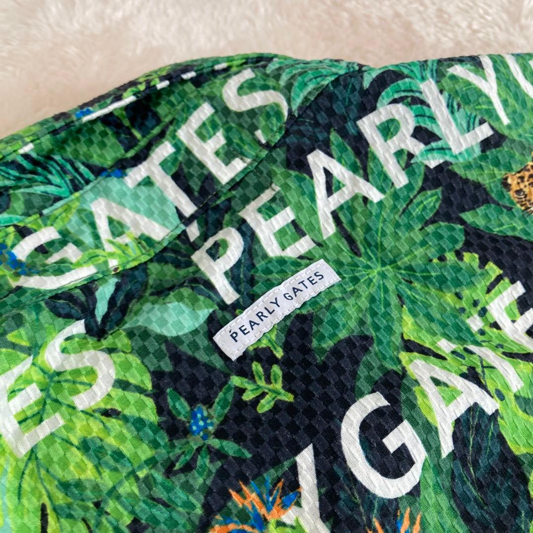 美品！パーリーゲイツ　シアサッカー ジャングル 半袖シャツ　size5