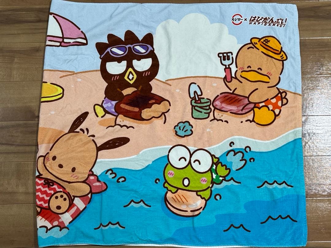 はぴだんぶい×スシロー　100名限定特大バスタオル