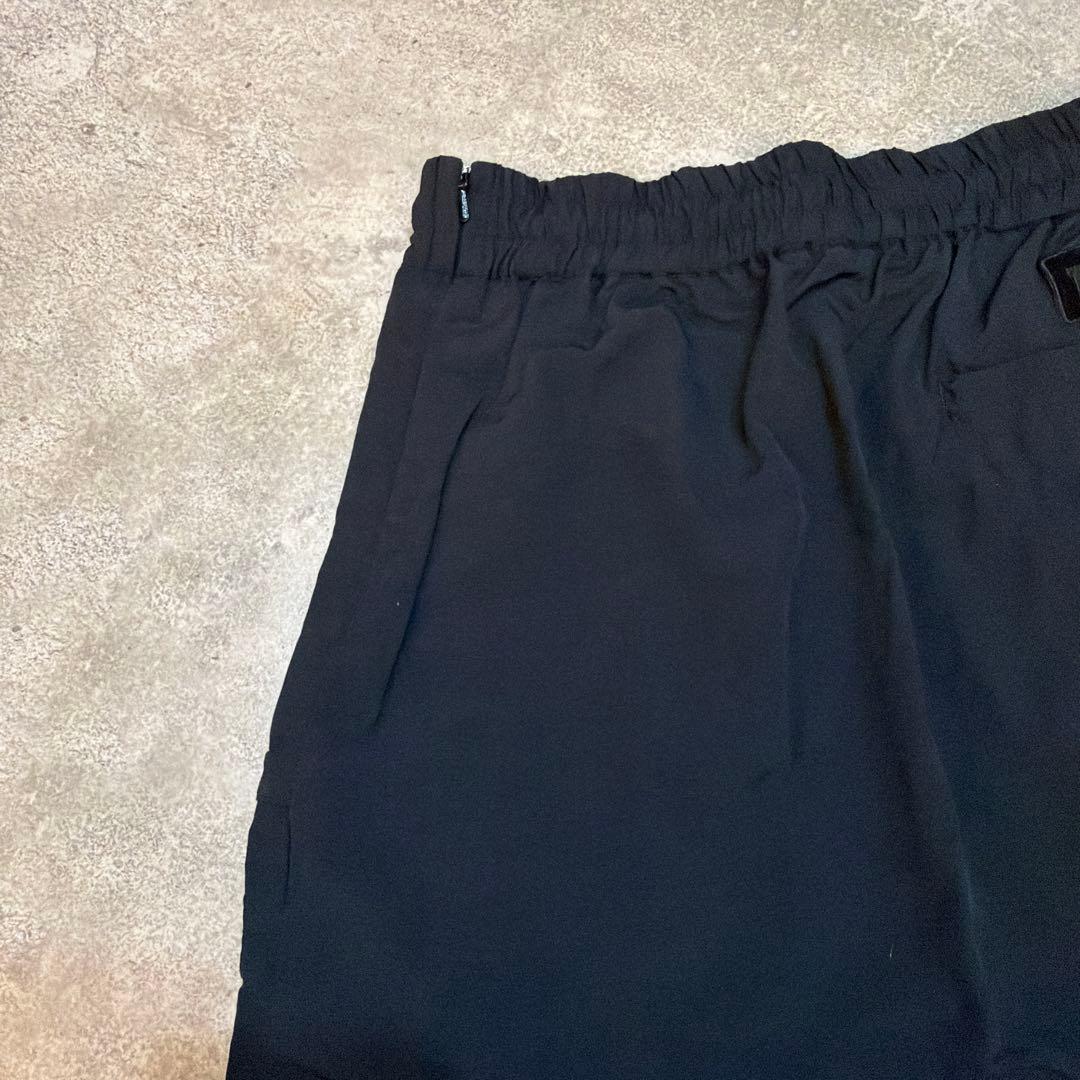 TFW49 ブラック ナイロン生地　カーゴスカート