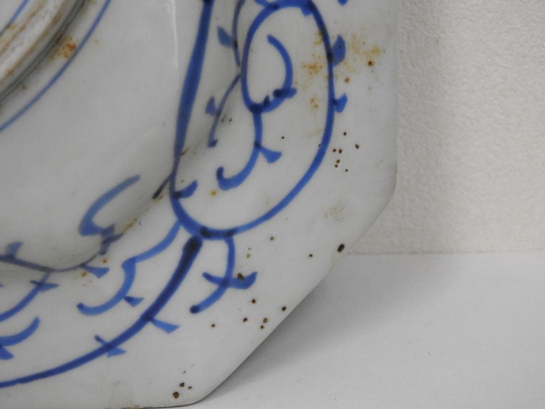 伊万里　染付　四方隅切辺　１７７