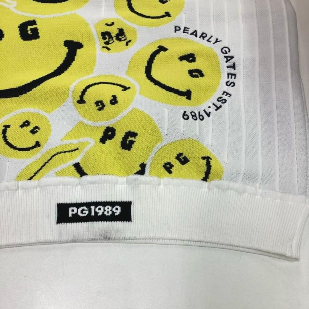 PEARLY GATES スマイリーフェイス　ニットベスト　Ｖネック　サイズ1