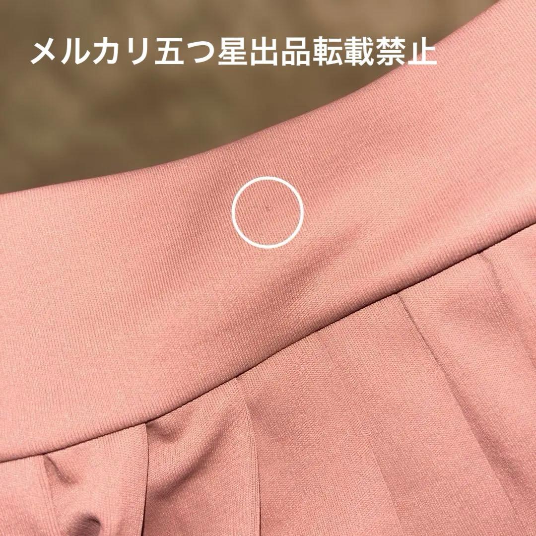 AdmiralコラボmuピンクLプリーツスカートテニスウェアスコートレディース