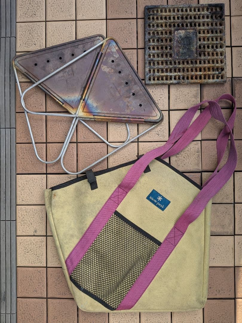 スノーピーク  Peak 焚火台 M 廃盤ケース 炭火床 トライポッド