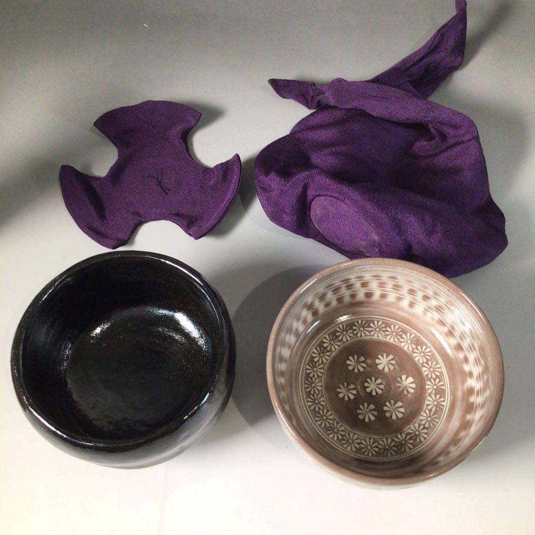 Ｓ１２１　御所籠　『和田鱗司作』『利休形』『竹茶籠』『茶器揃』　共箱　茶道具